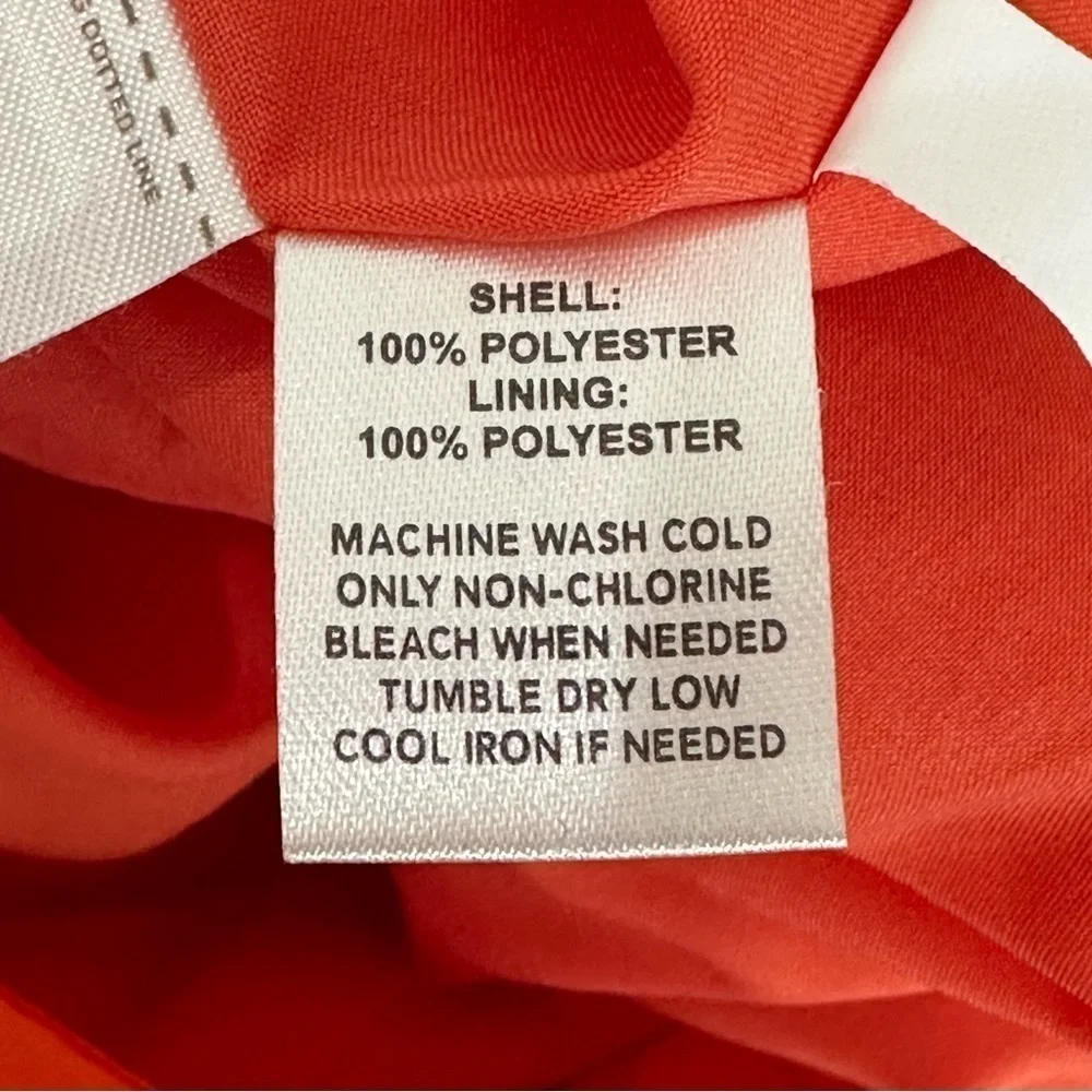 Loft Pleated Mini Skirt Orange - Picture 6 of 7